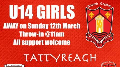 Good Luck to our Under 14 Girls